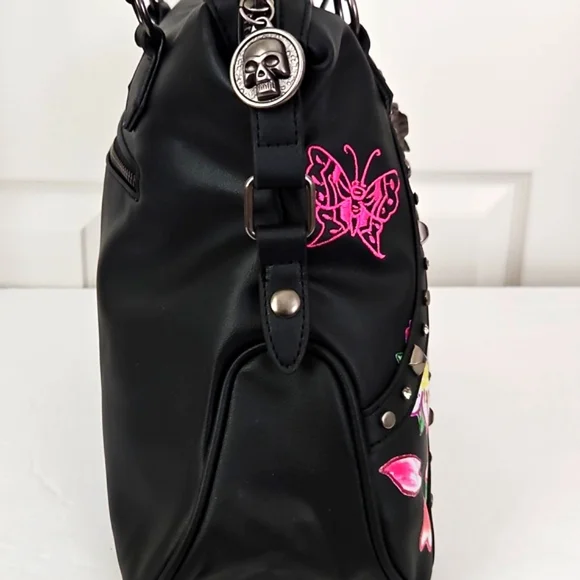 Ed Hardy NWT Charms Satchel - Picture 7 of 10